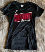 University Of Cincinnati Bearcats Black Activewear Shirt