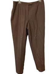 Vintage  Ladies plaid lined wool pleated dressy pants size 12