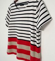 Karl Lagerfeld Paris striped color block top