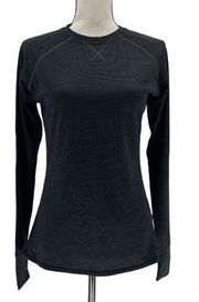 Nike  Dri Fit Black Long Sleeve Crew Neck T-Shirt