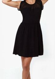 Jack BB Dakota by Steve Madden Lulu's Black Mesh Vickie Cocktail A Line Dress M