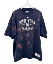 Majestic New York Yankees Bleach Dyed Short Sleeve Shirt Size 2XL