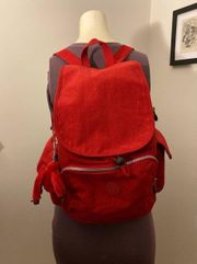 Kipling Red Laptop Bag Bookbag