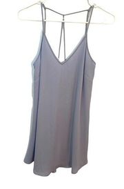 Lush Sleeveless V-Neck Shift Dress Light Blue