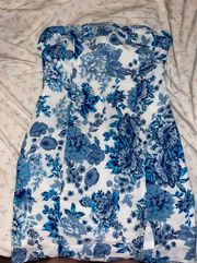 CHARMS DRESS - BLUE FLORAL -THATS SO FETCH