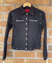 Tripp NYC Black Goth denim Jacket medium