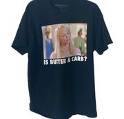 Mean Girls Graphic Tee T Shirt XL Is Butter a Carb Black