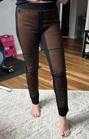 Joseph‎ Ribkoff Suede Front Leggings