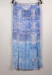 Maeve Anthropologie Waimea Silk Women Double Split Slit Maxi Skirt Size Small