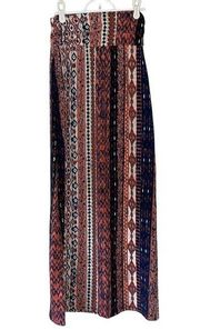 Maurices Multicolor Maxi Skirt S Womens Tribal Aztec Printed Floor Length