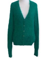 Gianni Versace couture green cardigan‎ sweater size 44