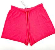 Sanctuary Pajama Lounge Shorts in Pink Size Large NWT