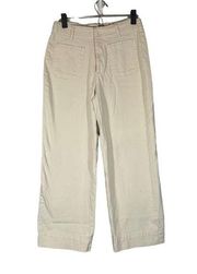 Bagatelle Cream Cotton Blend Wide Leg Casual Pants Women Sz 6