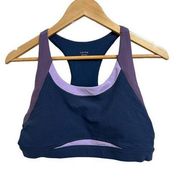 Calme by Johnny Was Endurace color blocked bra purple size XL NEW $78