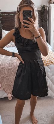 Black One Shoulder Dress