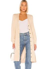 LPA Russo Knit Duster Cardigan in Oatmeal Size XS