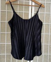 Dalia Velvet swing tank top spaghetti straps dark blue size small