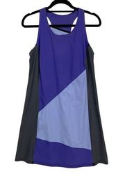 Futurama Dress Size Medium Colorblock Purple Athletic Tennis Stretch