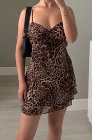 leopard mini dress