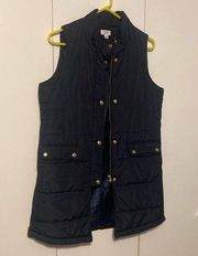 Crown & Ivy Long Navy Blue Color Vest Women’s Size Medium