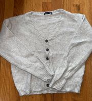 Gray Button Sweater
