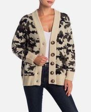 Catherine Malandrino Camo Cardigan