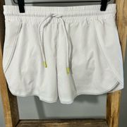 Zyia Active White Lined Running Shorts NWOT