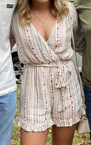 Romper Deep V Neck