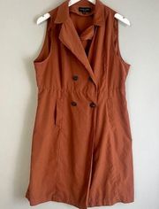 Love Tree Boutique Burnt Orange Blazer Mini Dress Size XL