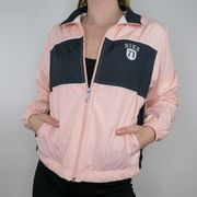 Nike Vintage 90s  Light Pink & Black Windbreaker Jacket