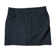 Adventurer 2.0 Skort Black Hiking Outdoor Skirt Lined Womens Sz 10