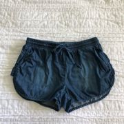 BCBGeneration Denim Chambray Drawstring Shorts