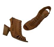 Paul Green Rosa Woven Sandals - Brown - US 9