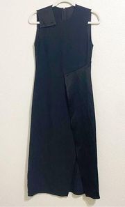 Versace Black Paneled Wrap Skirt Dress size 38