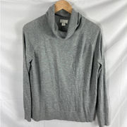 12 NWOT Caslon Cowl Neck Grey Sweater size Small