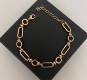 Dainty Gold Plated Chain Link Bracelet* Trendy Bracelet* Tarnish Resistant Jewelry