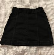 Black Jean Skirt