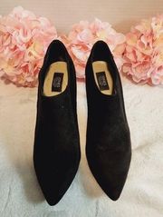 JONES New York Arian 3" Heel Black Suede  Ankle Booties Size 8.5M