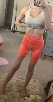 Orange Biker Shorts