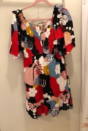 NWT JODIFL Smocked Top Multicolor Dress 