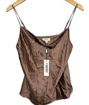 L’AGENCE Kay Cowl Neck Silk Tank Camisole Size XSmall NWT