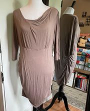 XL Brown Maternity Dress