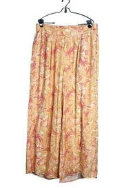 NWOT Wonderly Pull On Wide Leg Floral Print Pants w/ Pockets Lined Plus 1X