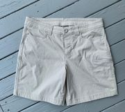 Beige/Tan  High Waisted Waterproof Hiking Climbing Cargo Shorts