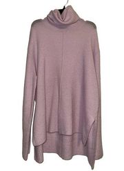 Athleta Long Sleeve Merino Wool Blend Turtleneck Tunic Sweater Size M