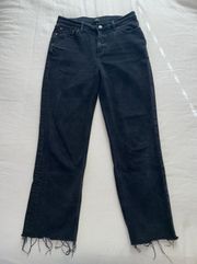 Cropped Straight-Leg Jeans