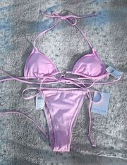 Cutest Pink Bikini Set With Heart Clasps