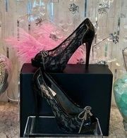 Guess Black Lace Heels GWHERSISA NEW