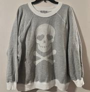 Oversized Skull Pull Over Sweater