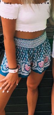 Patterned Flowy Shorts